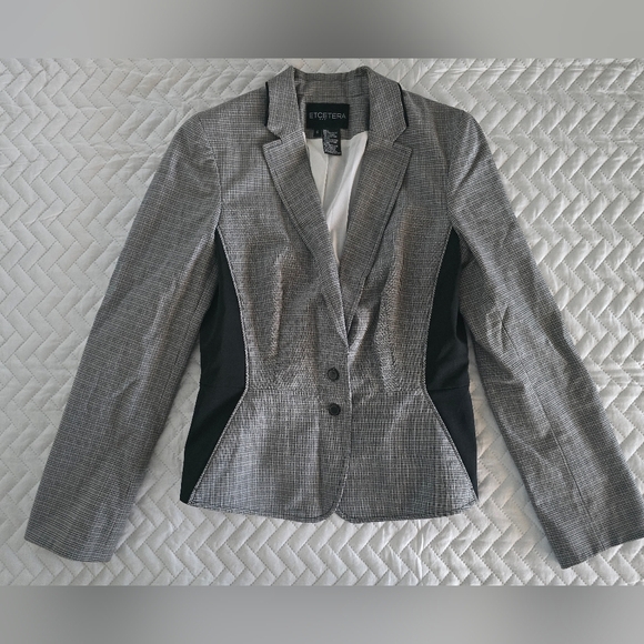 Etcetera Jackets & Blazers - Etcetera Women's Black and Gray Blazer